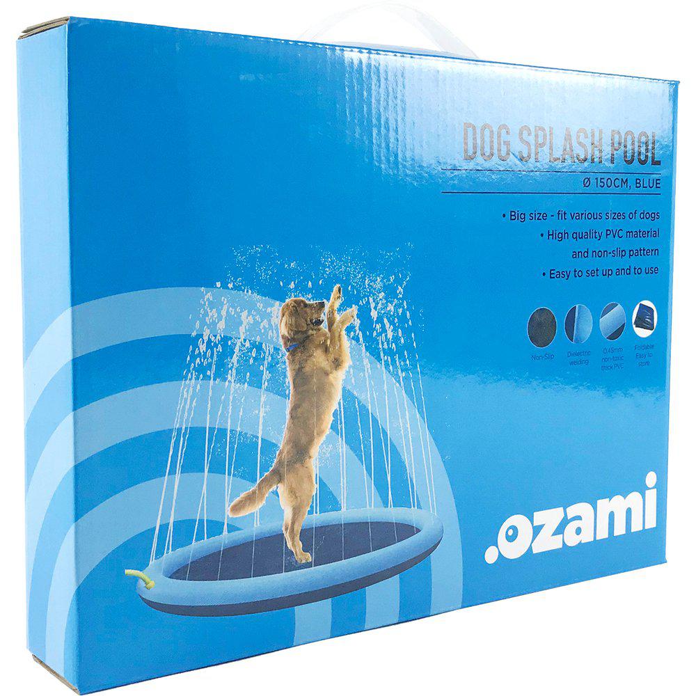 Fontenematte Dog Splash pool blå