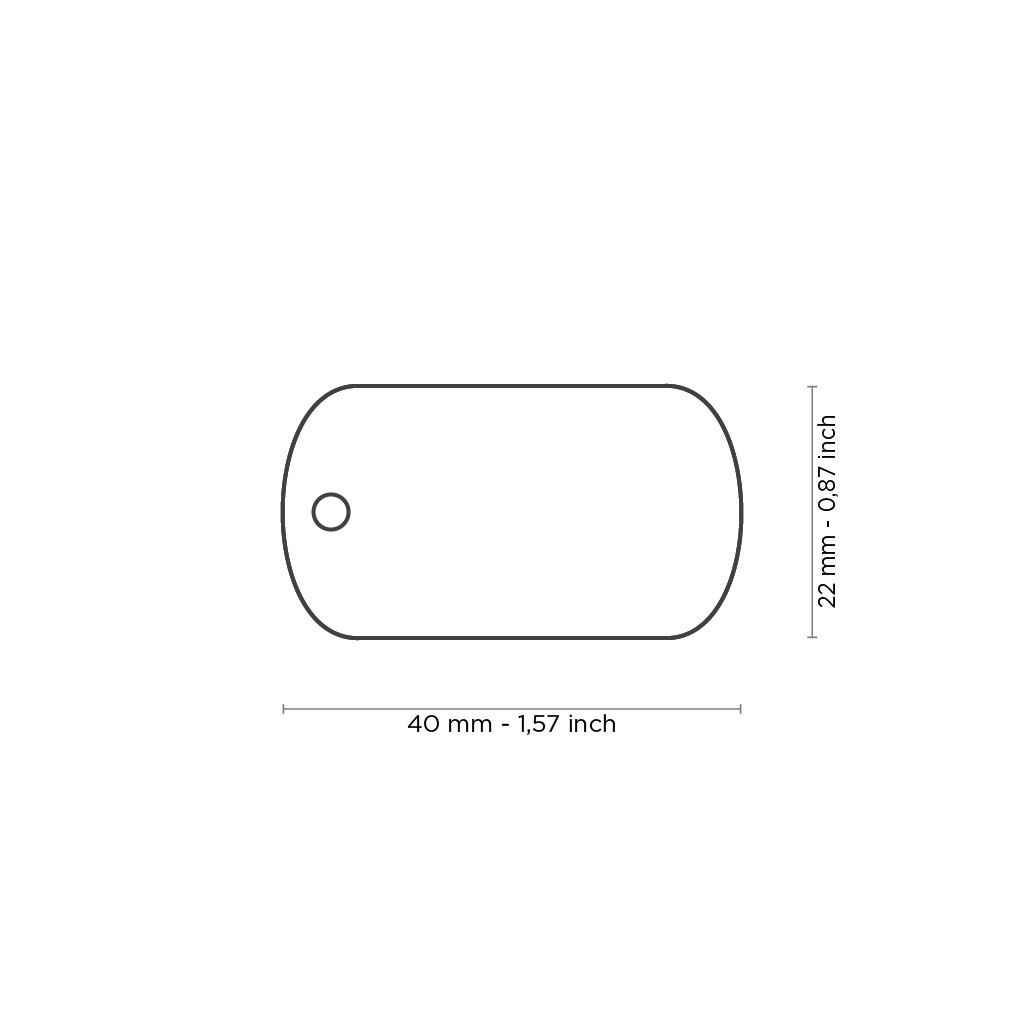 Myfamily Rainbow Flagg ID tag