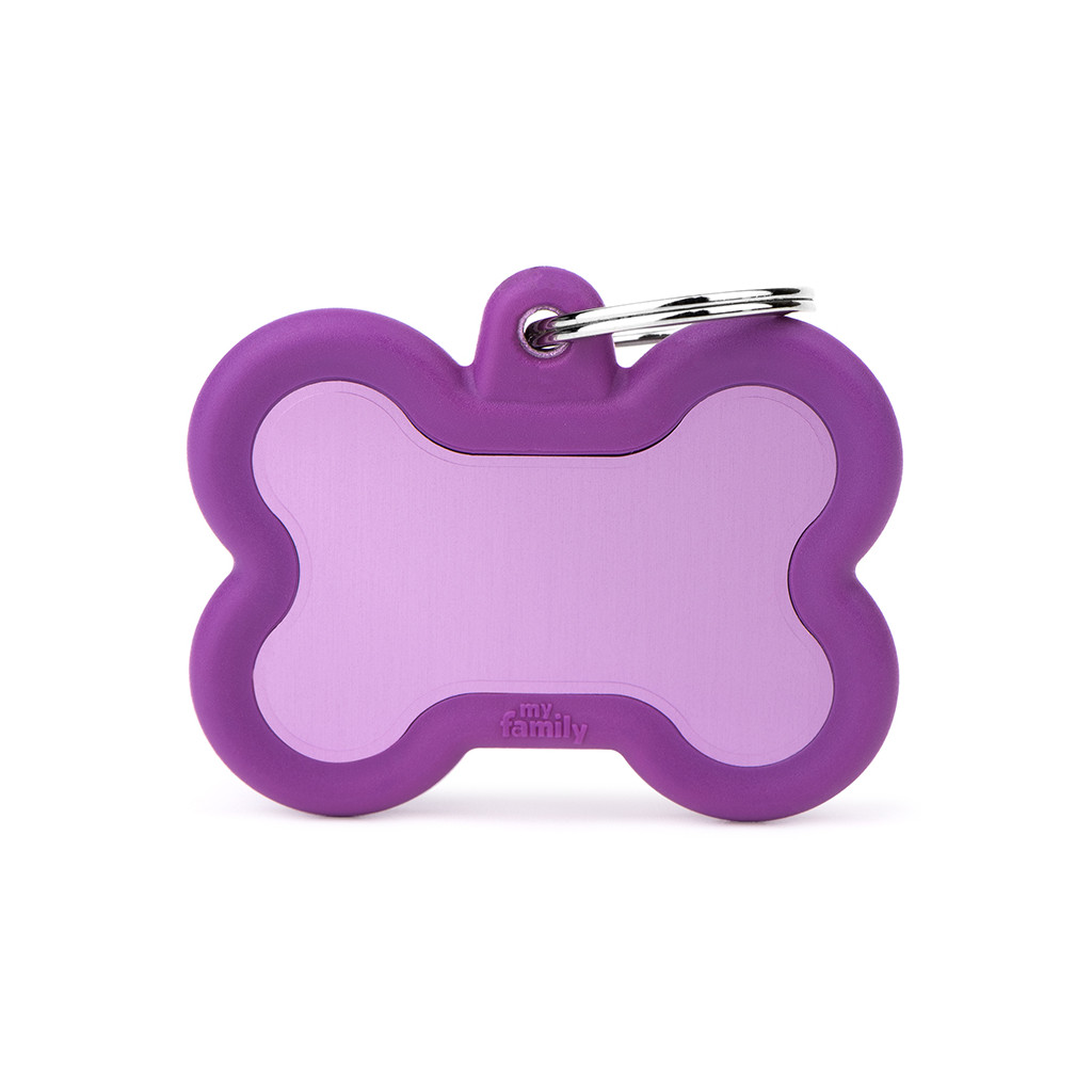 MyFamily Hushtag Collection ID Tag-Aluminium med plast kant